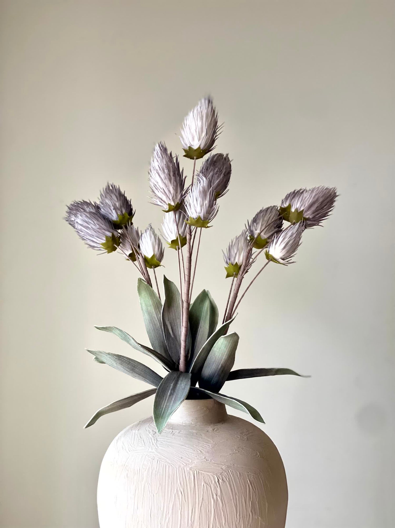 Artificial Tulip Flower Bunch (One Stem) - Grey