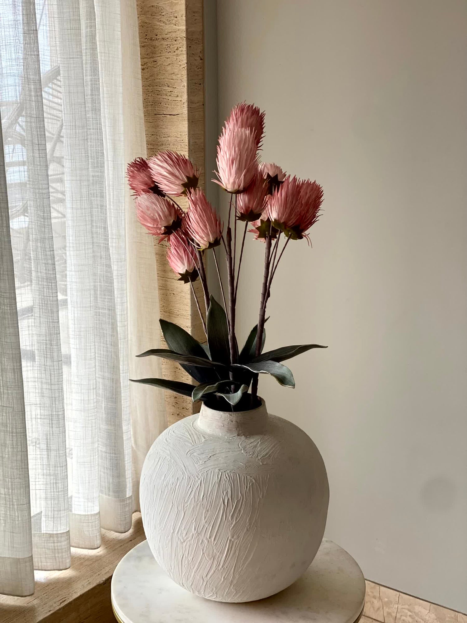 Artificial Tulip Flower Bunch (One Stem) - Pink