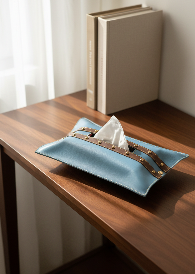 Blue &amp; Brown Tissue Cover