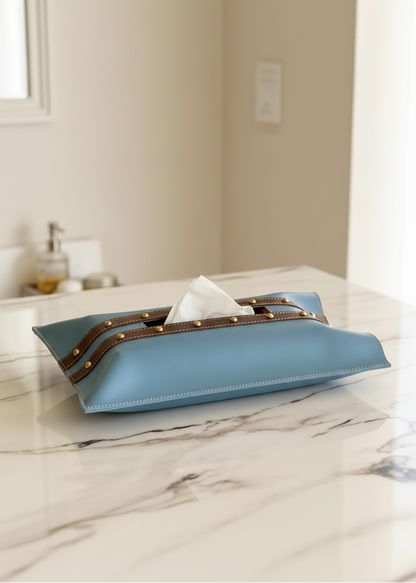 Blue &amp; Brown Tissue Cover