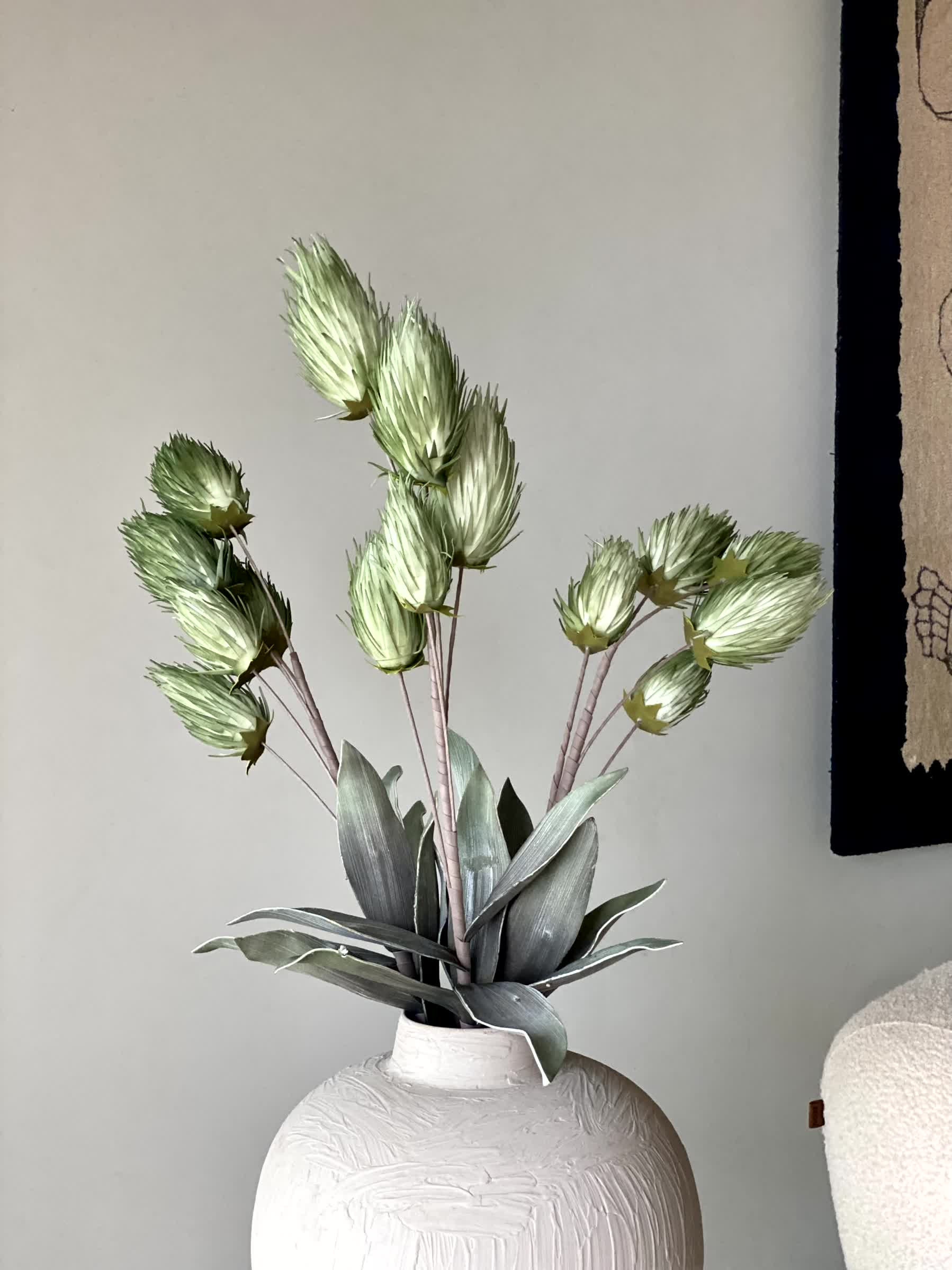 Artificial Tulip Flower Bunch (One Stem) - Green