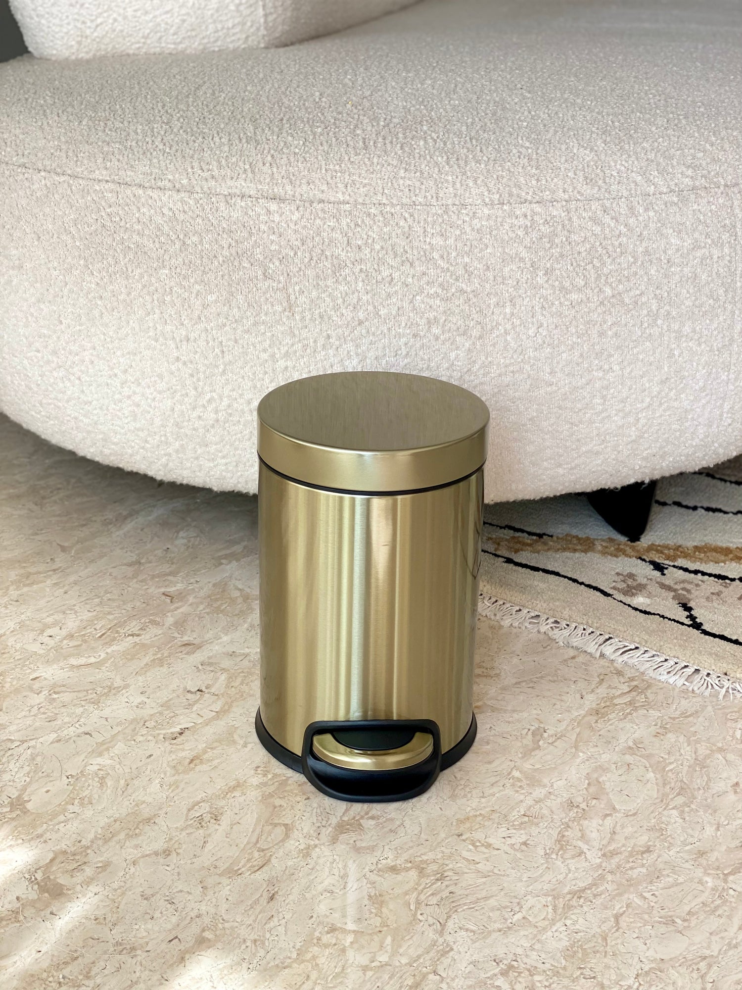 Dune Metallic Dustbin - Bronze Gold (3L)