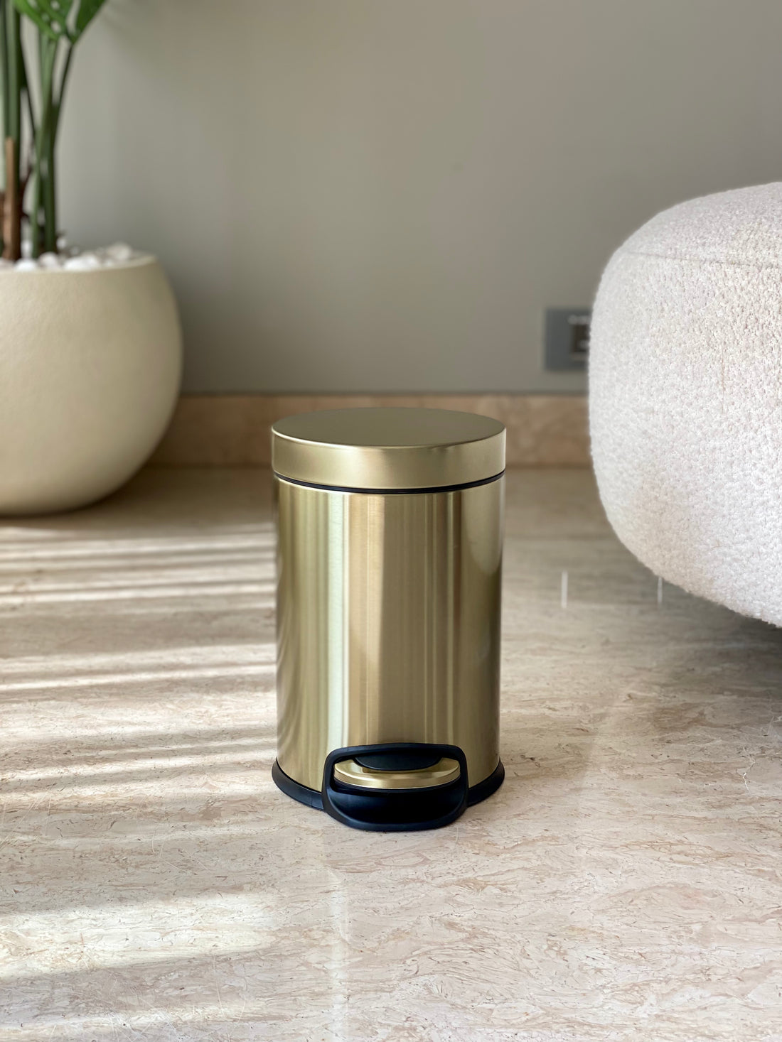 Dune Metallic Dustbin - Bronze Gold (3L)