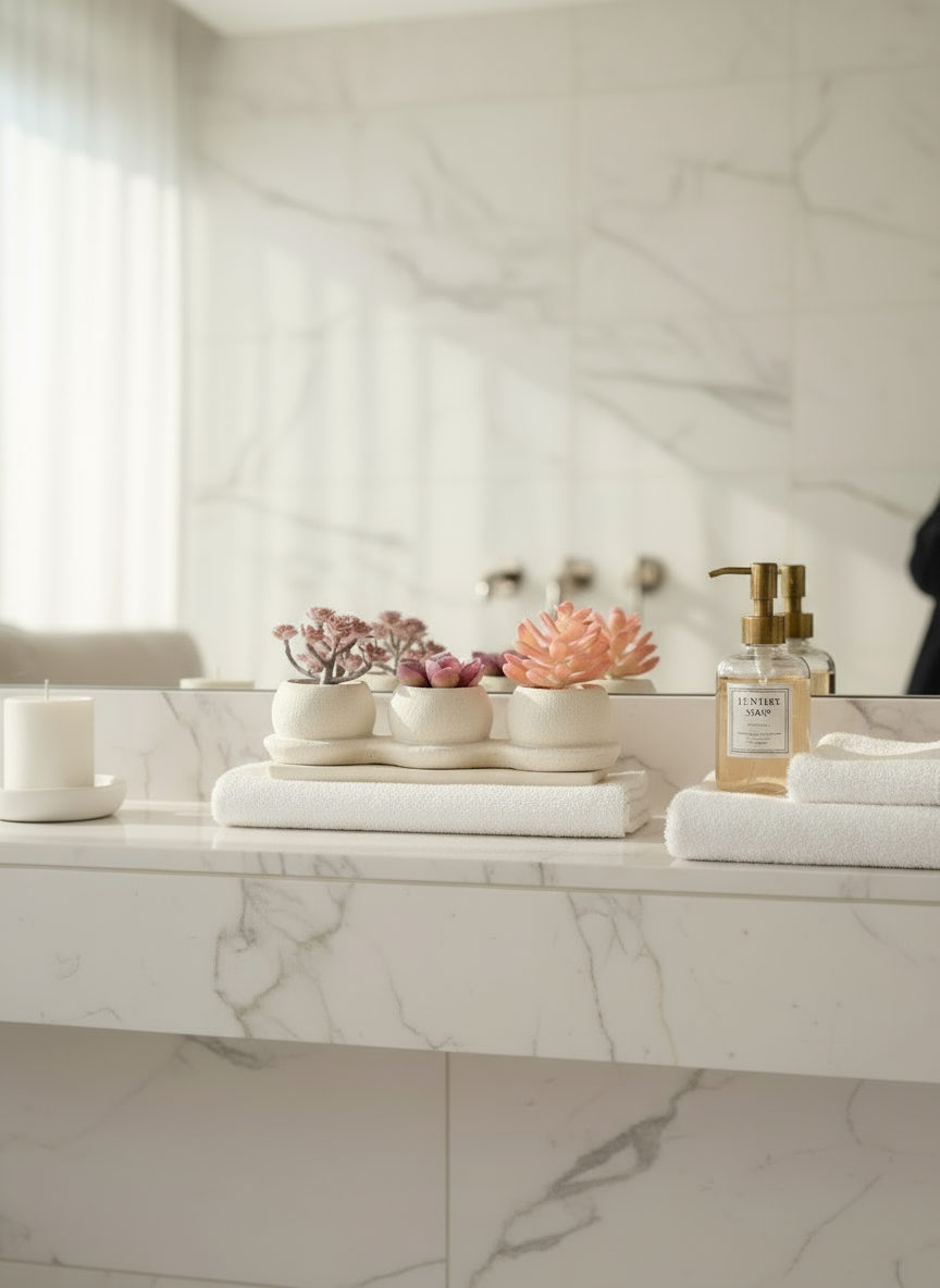 Artificial Pink Trio Succulents