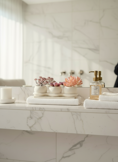 Artificial Pink Trio Succulents