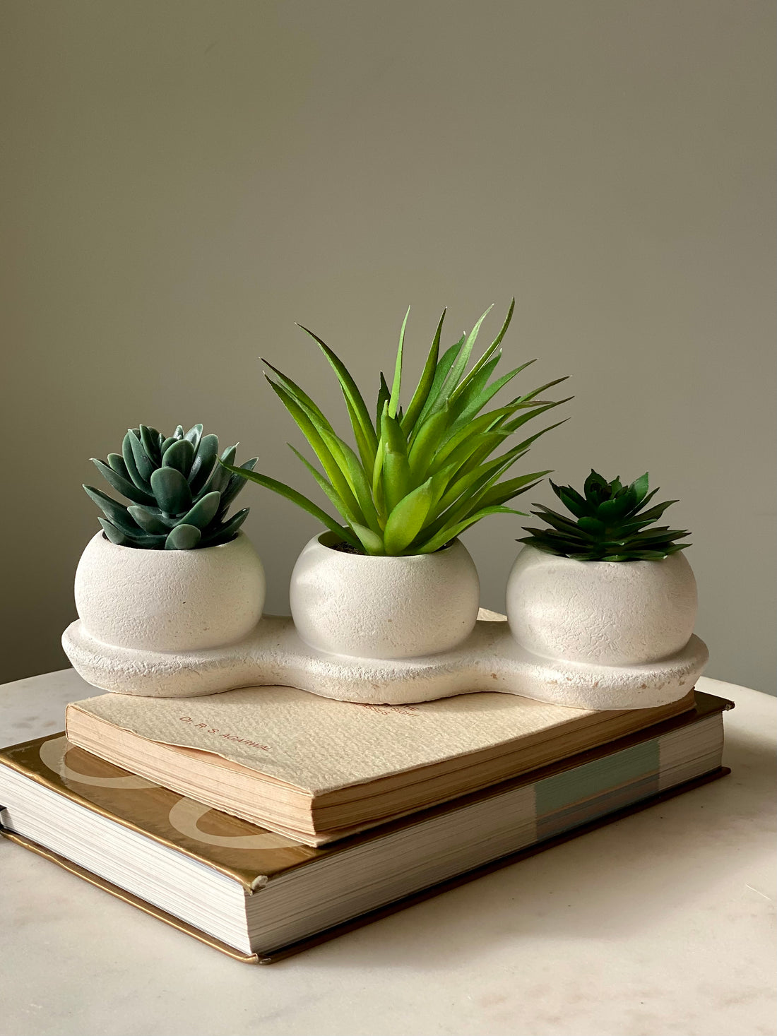 Artificial Green Trio Succulent