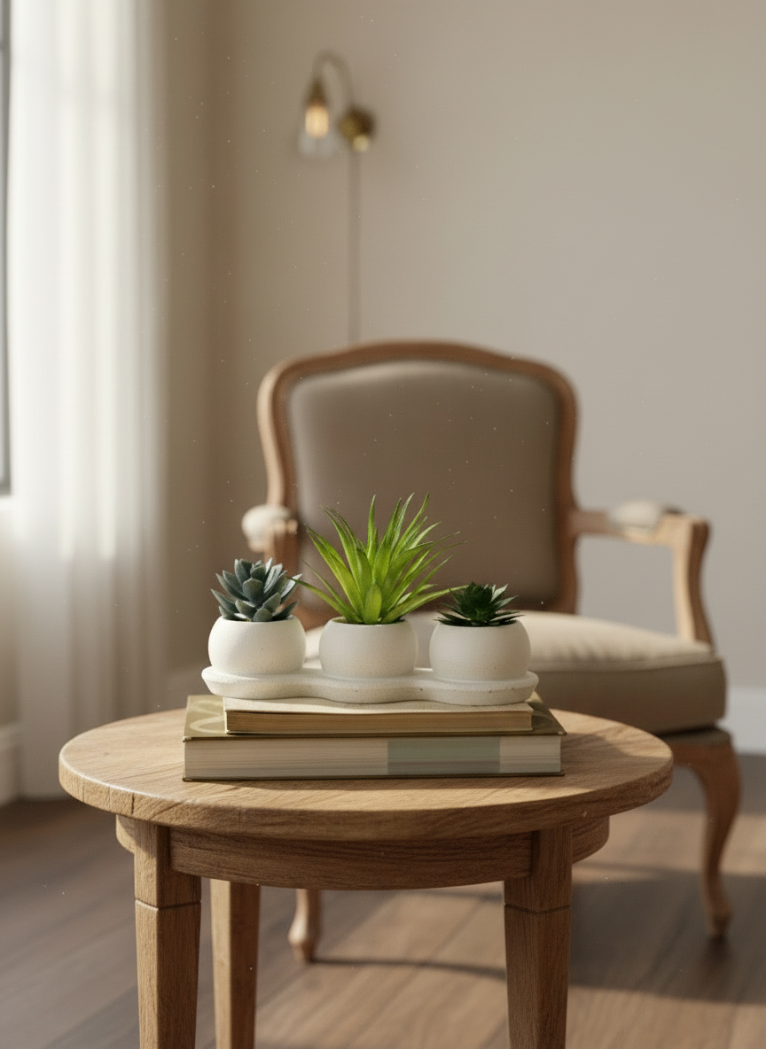 Artificial Green Trio Succulent