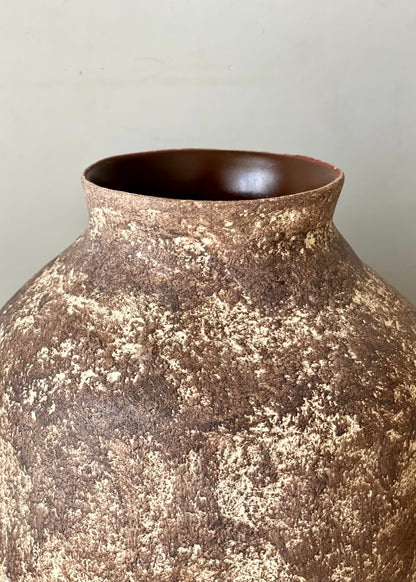 Fossil Vases - Aged Brown