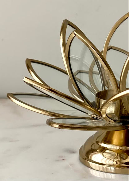 Milan Lotus Tealight Holder
