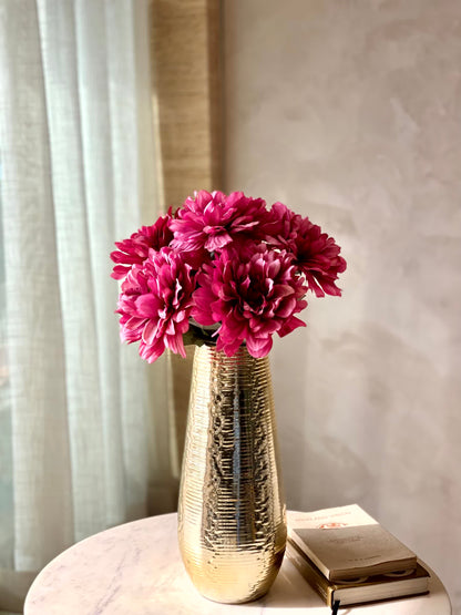 Artificial Chrysanthemum Flower Bunch - Magenta
