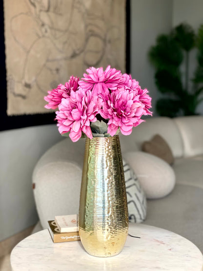 Artificial Chrysanthemum Flower Bunch - Magenta