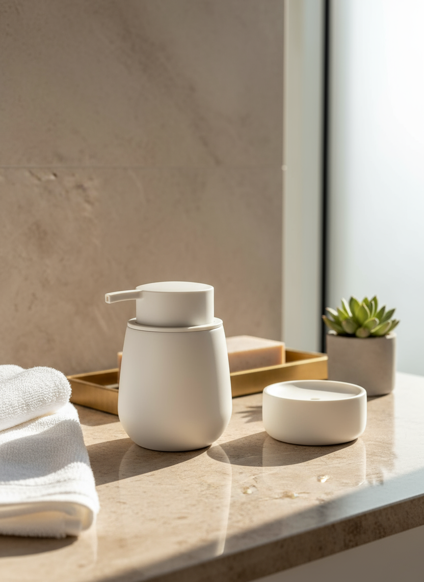 Lunara Bathroom Dispenser - Beige