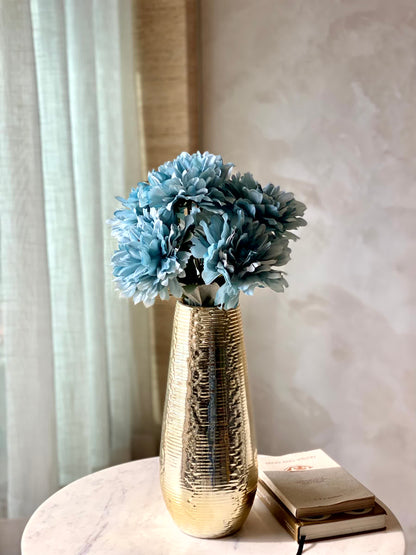 Artificial Chrysanthemum Flower Bunch - Blue