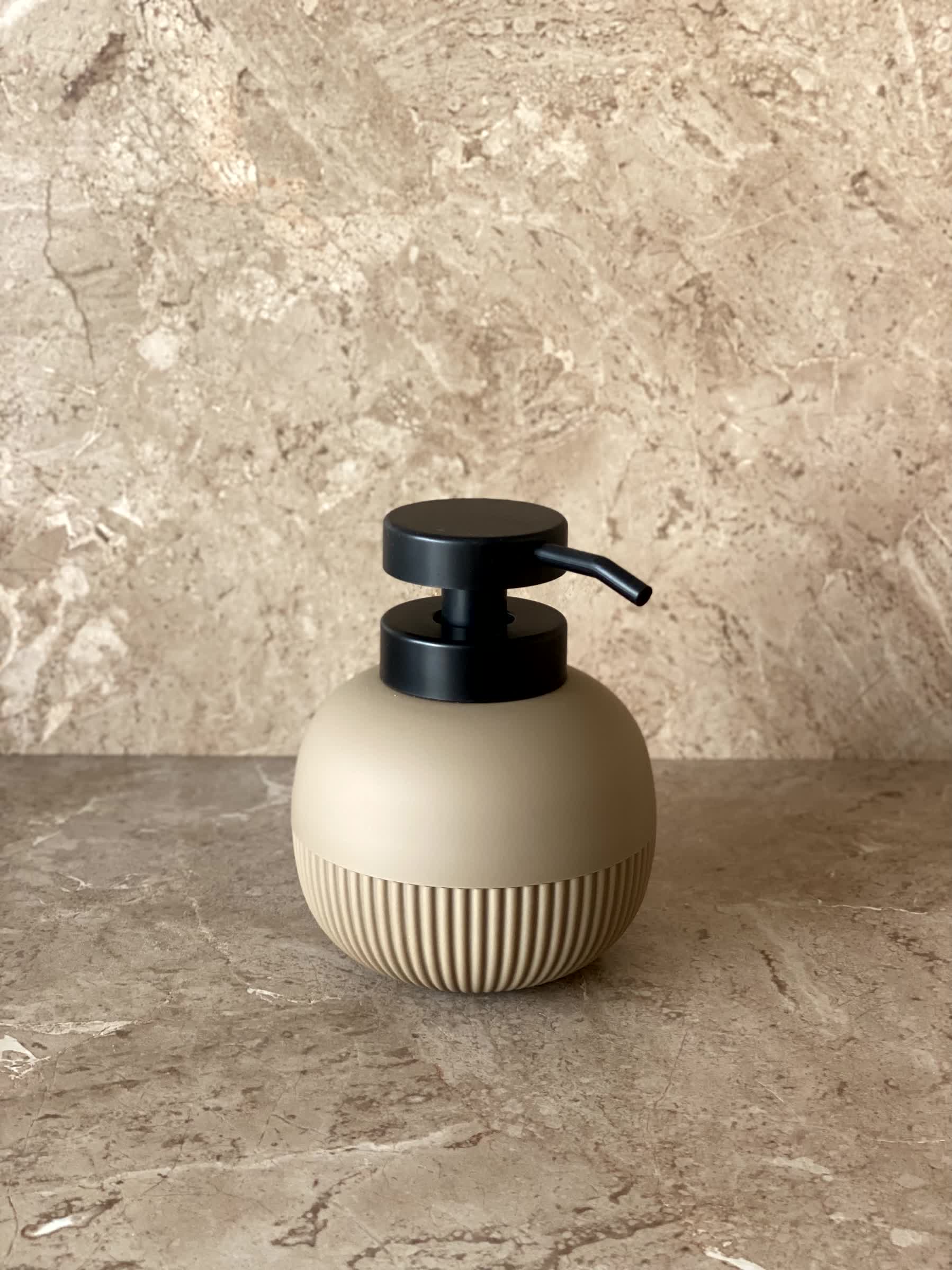 Chaton Round Bathroom Dispenser - Brown