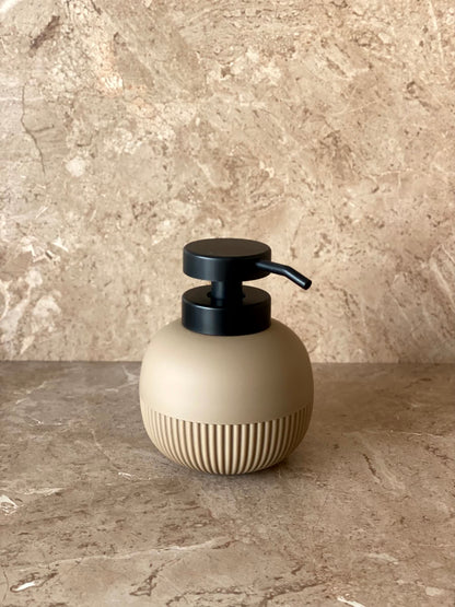 Chaton Round Bathroom Dispenser - Brown