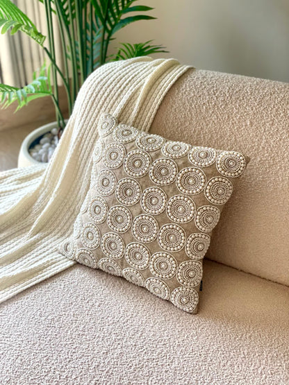 Pearl Cushion Cover - Beige