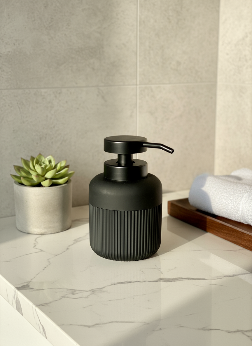 Chaton Bathroom Set- Black (Set of 3)