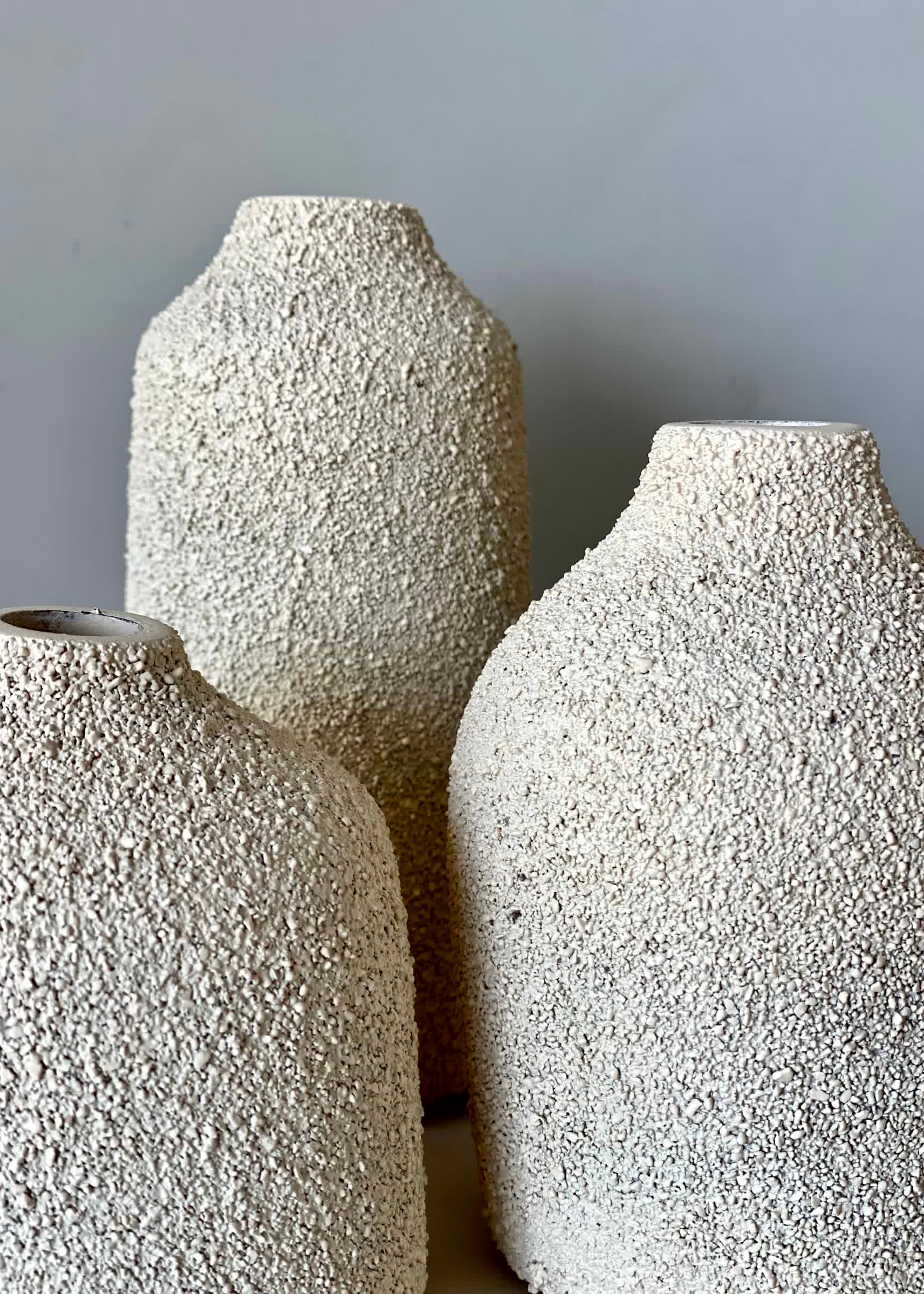 Elma Glass Vase - Textured (Set of 3)