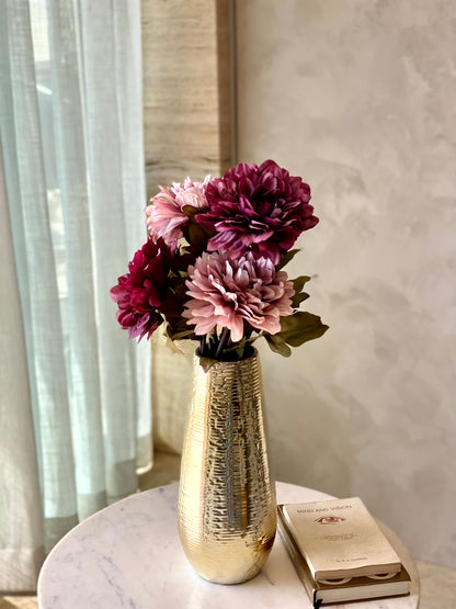 Artificial Zinnia Flower Stem - Set of 2