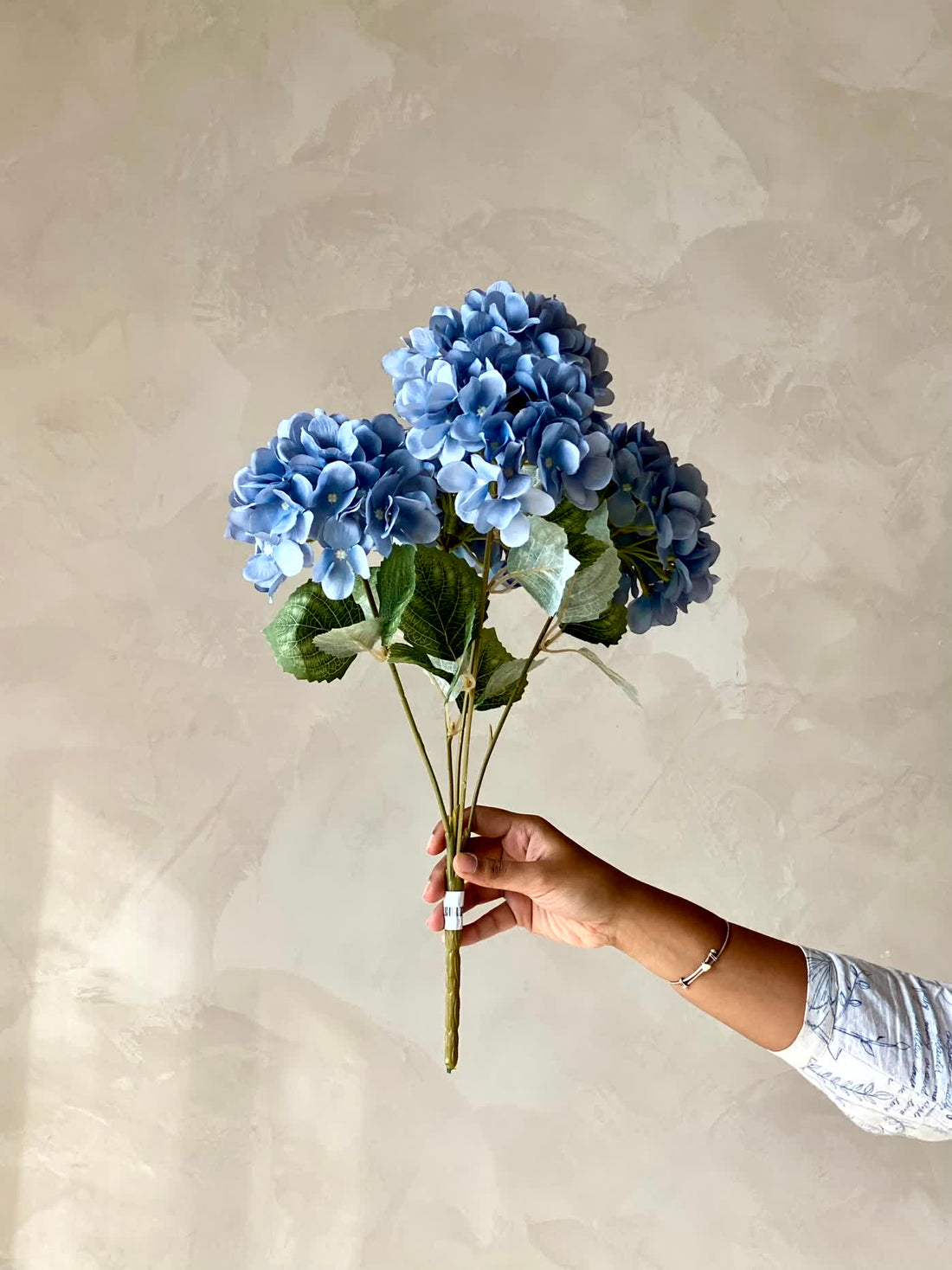 Artificial Geranium Flower Bunch - Blue