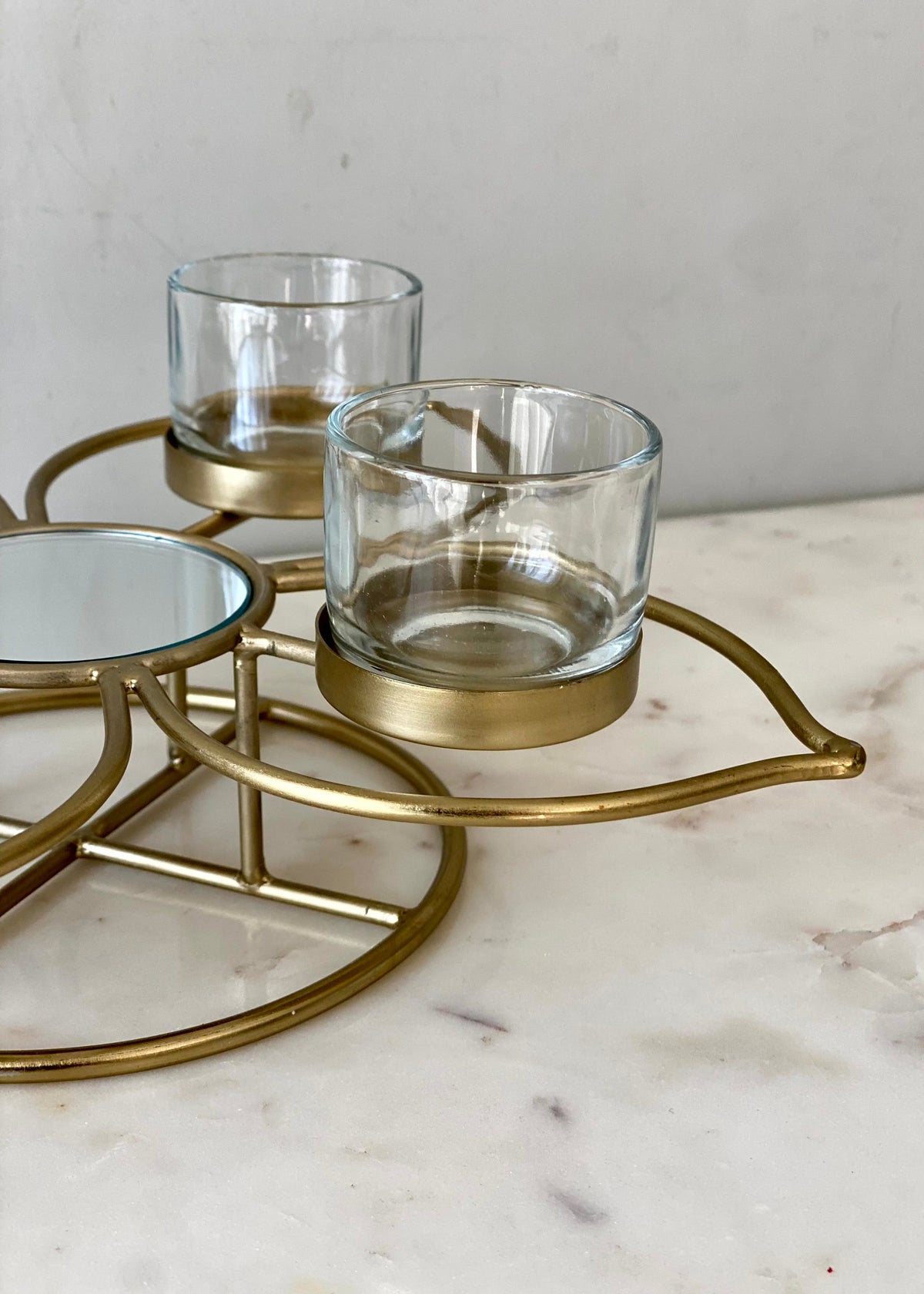 Inaya Bloom Gold Tea Light Holder
