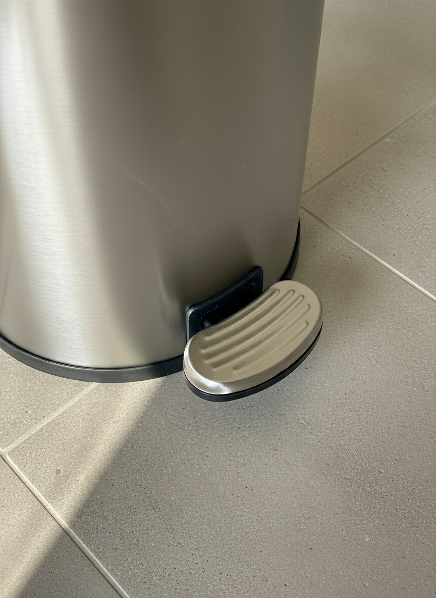 Helix Matte Steel Dustbin - 6L