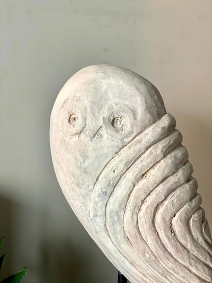 Handcrafted Owl Sculpture