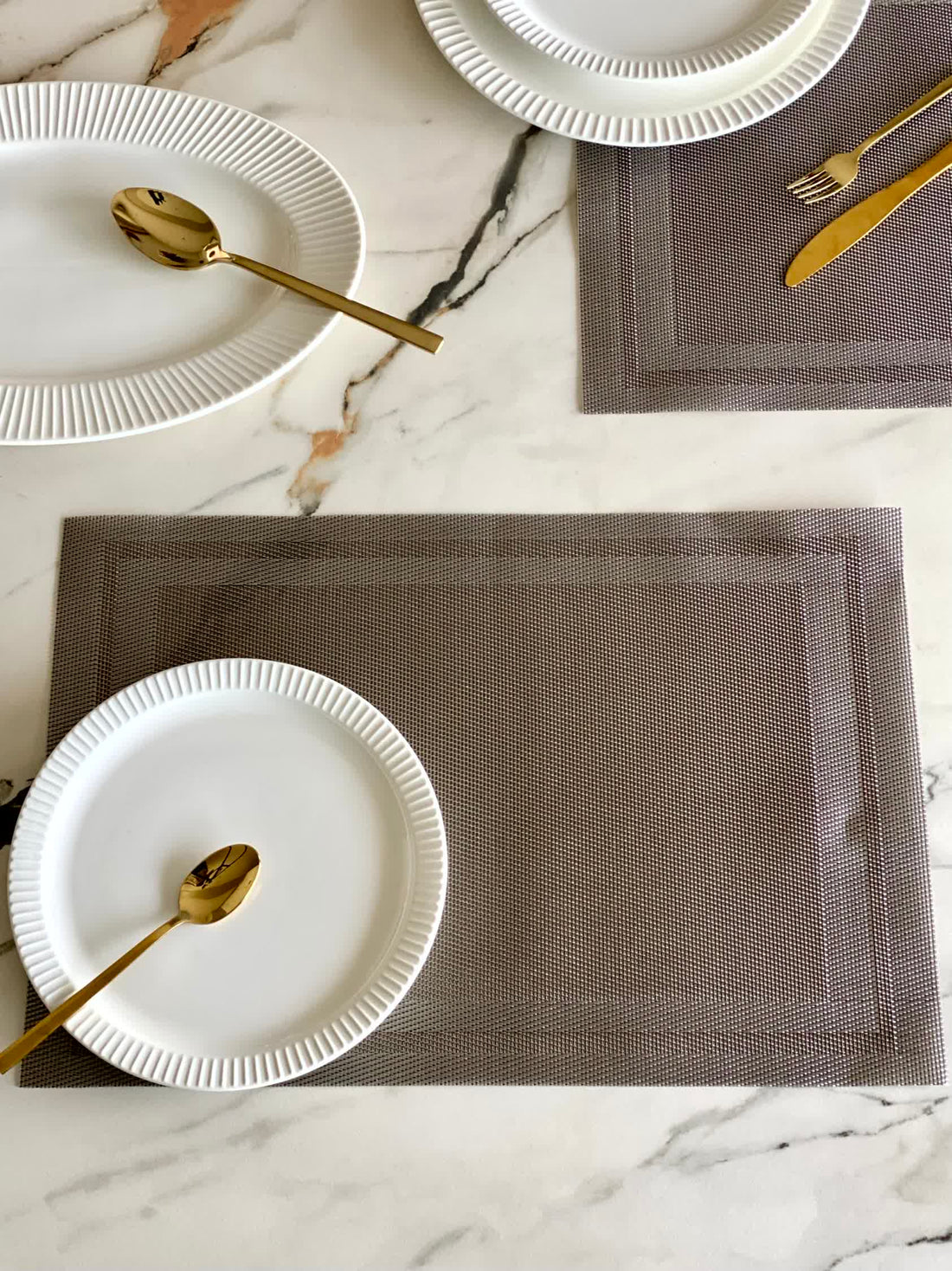 Classic Table Mats - Dark Grey (Set of 6)
