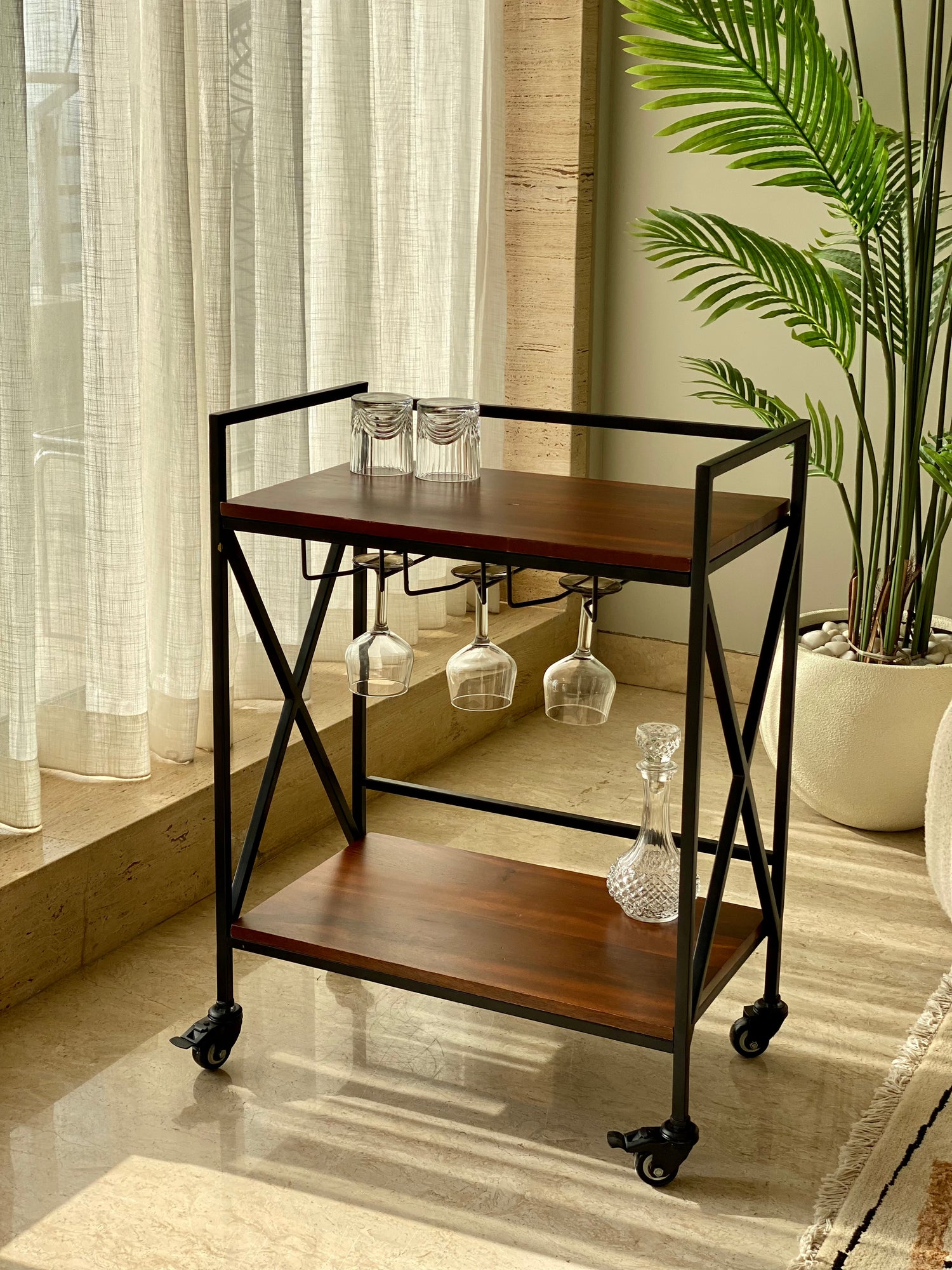 Trove Wood Bar Cart