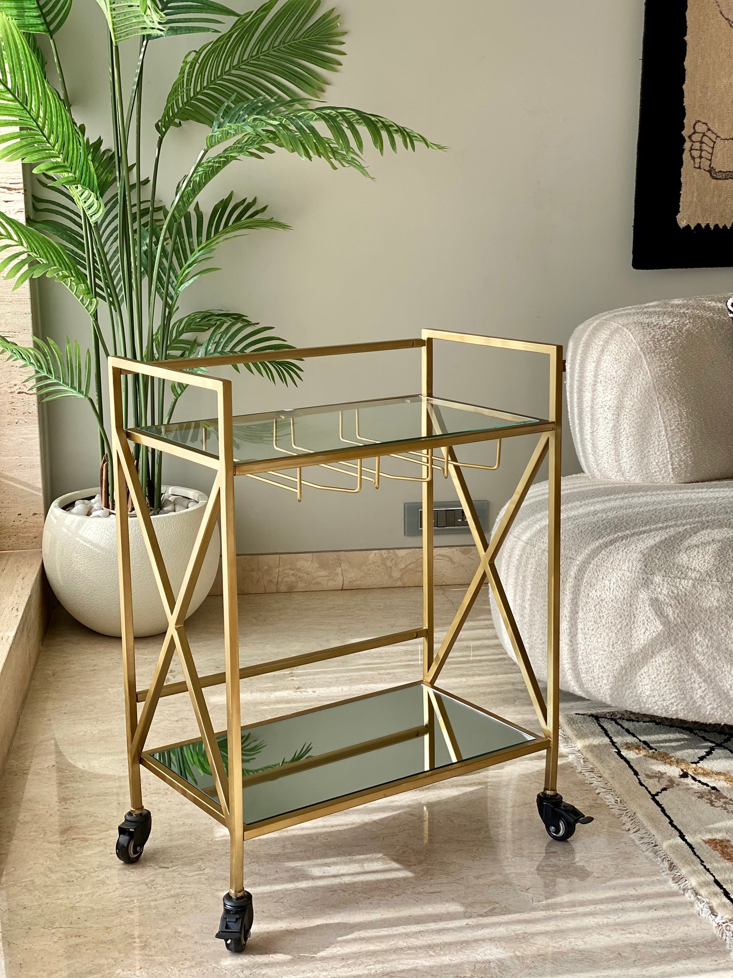 Trove Glass Bar Cart