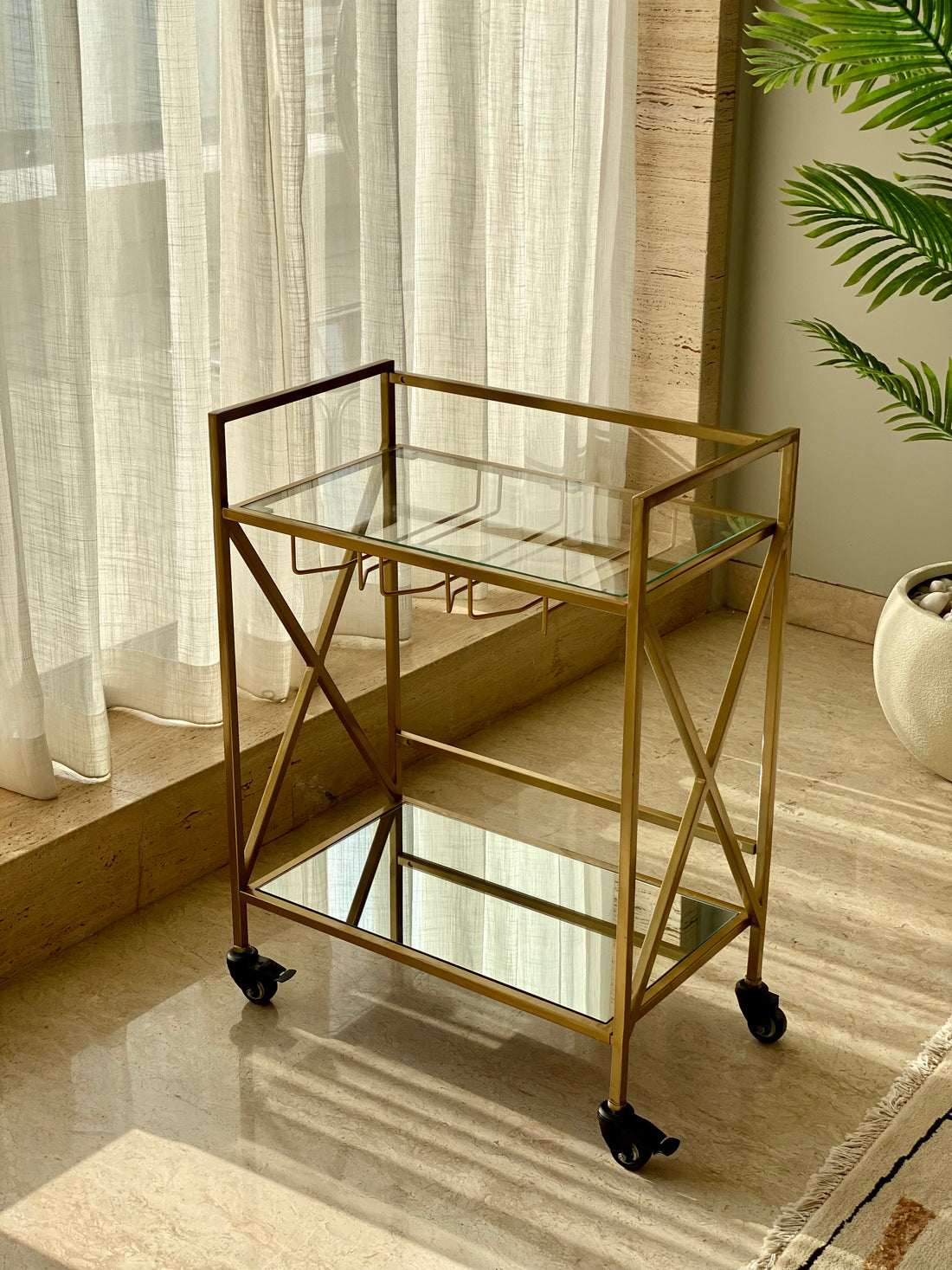 Trove Glass Bar Cart