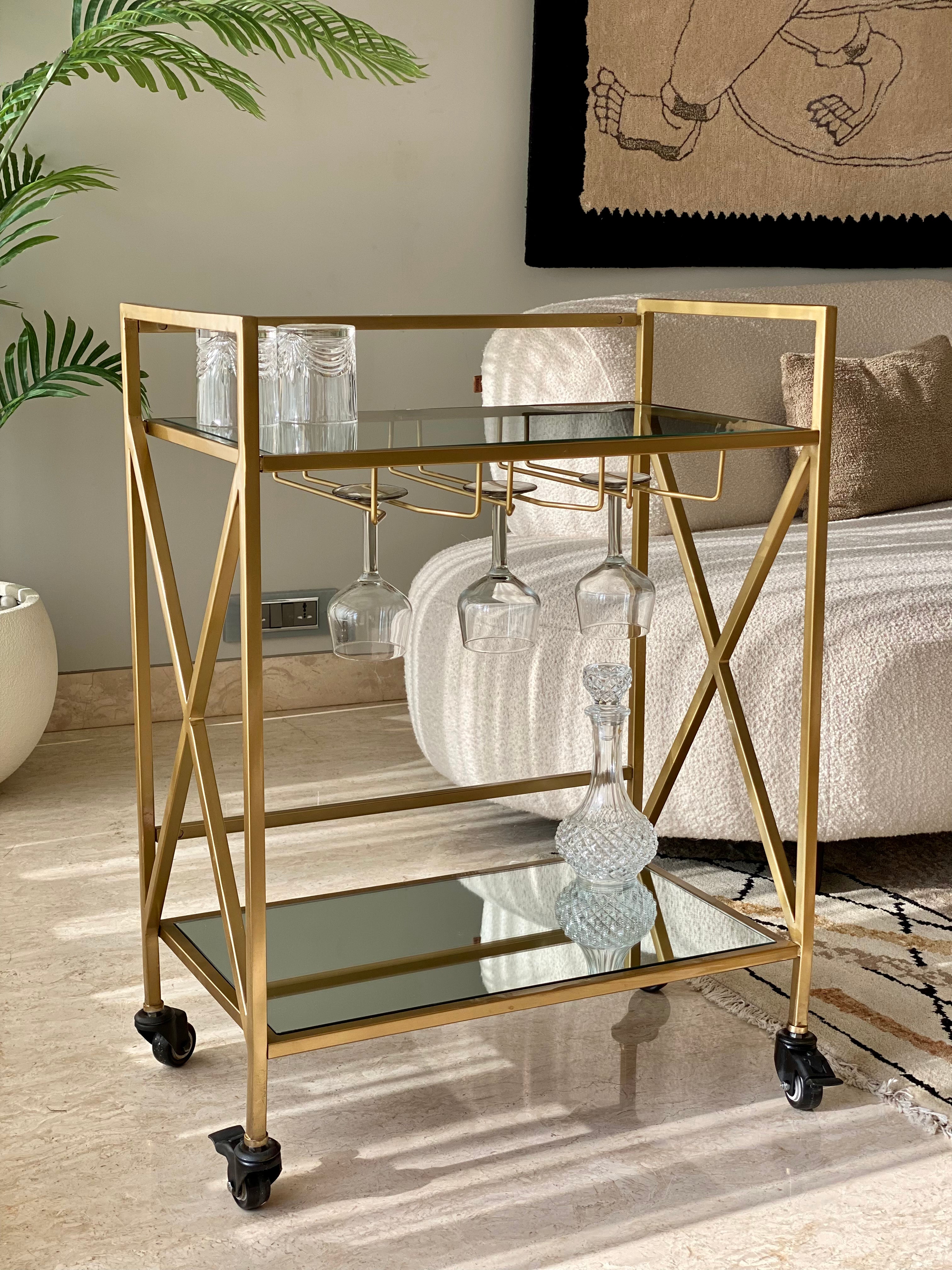 Trove Glass Bar Cart