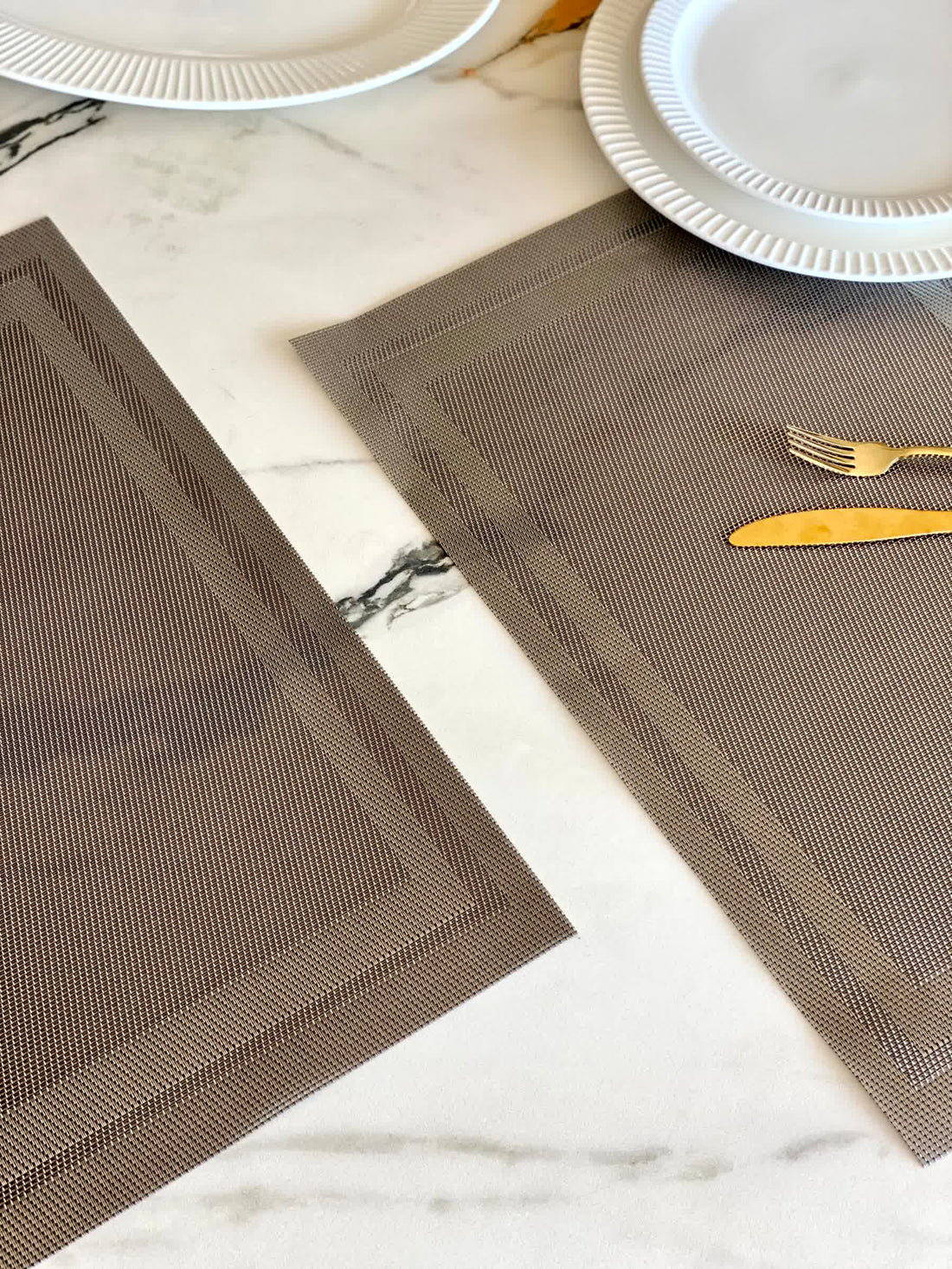 Classic Table Mats - Dark Grey (Set of 6)