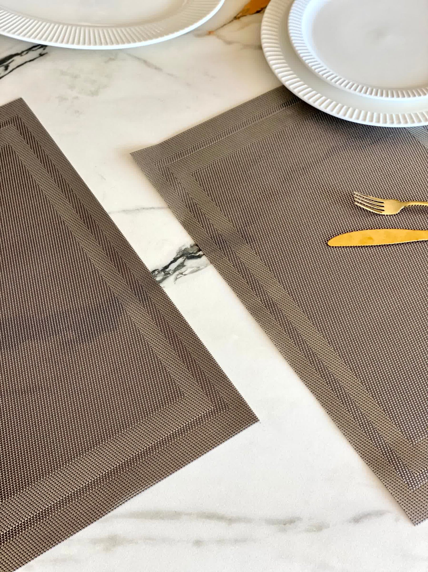 Classic Table Mats - Dark Grey (Set of 6)