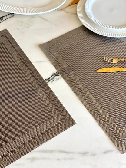 Classic Table Mats - Dark Grey (Set of 6)