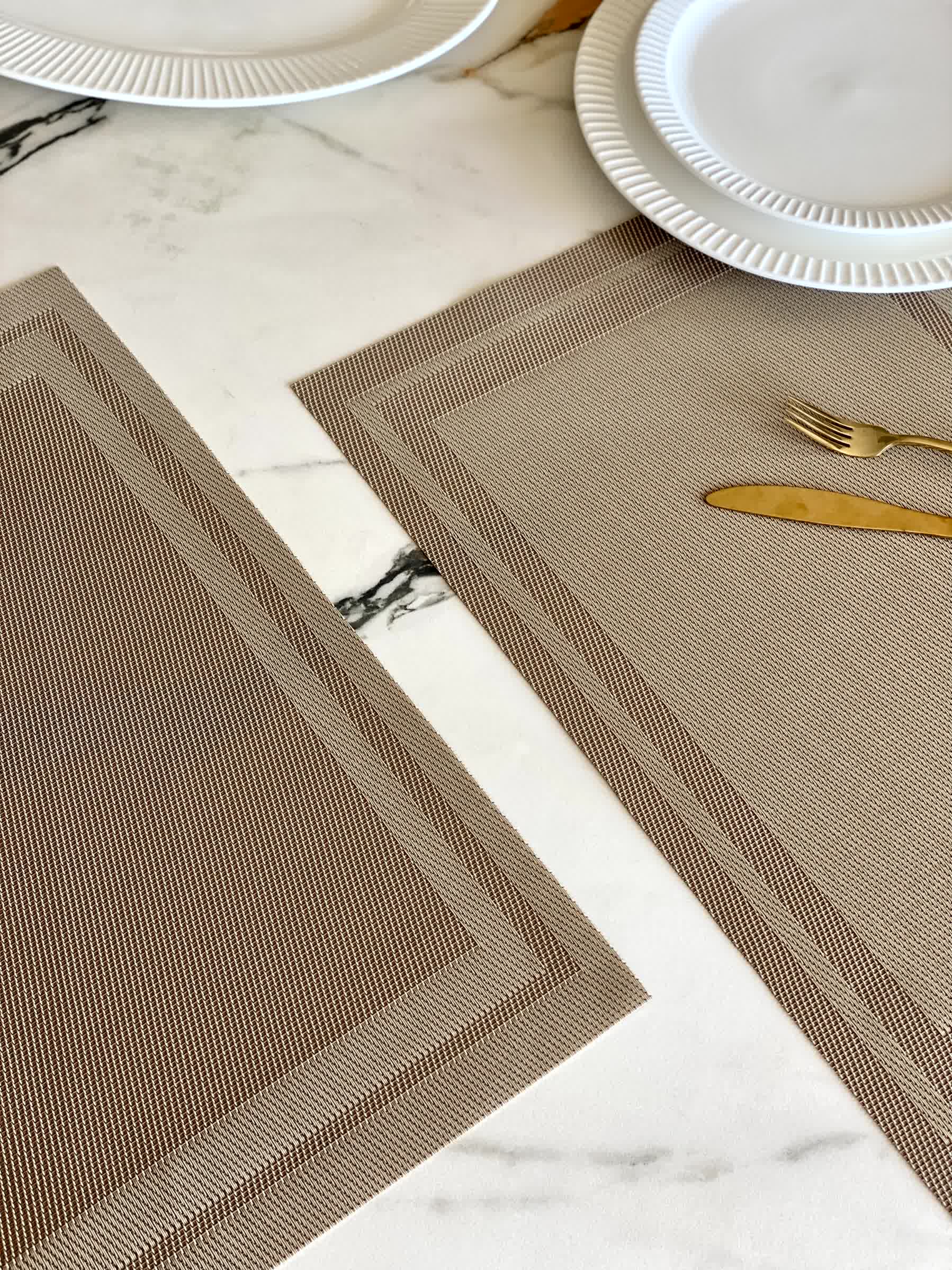 Classic Table Mats - Beige (Set of 6)