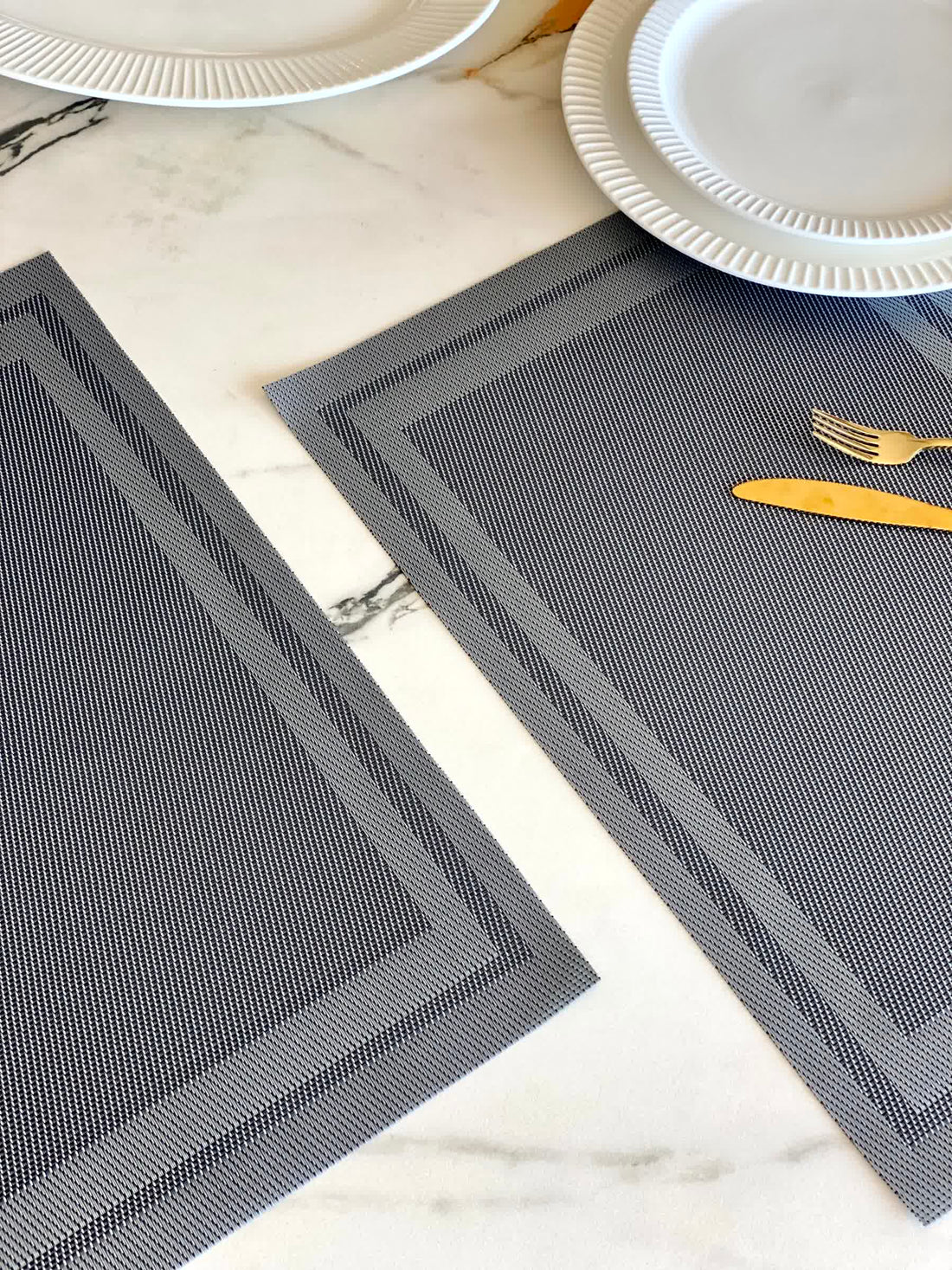 Classic Table Mats - Grey (Set of 6)