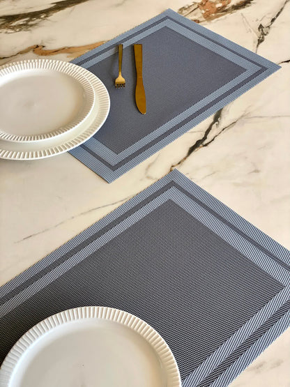 Classic Table Mats - Grey (Set of 6)