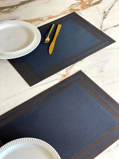Classic Table Mats - Black (Set of 6)