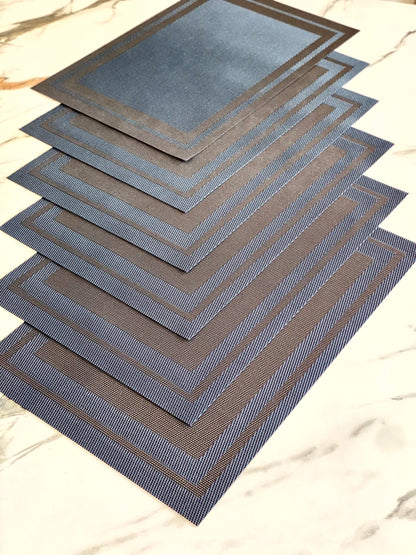 Classic Table Mats - Black (Set of 6)