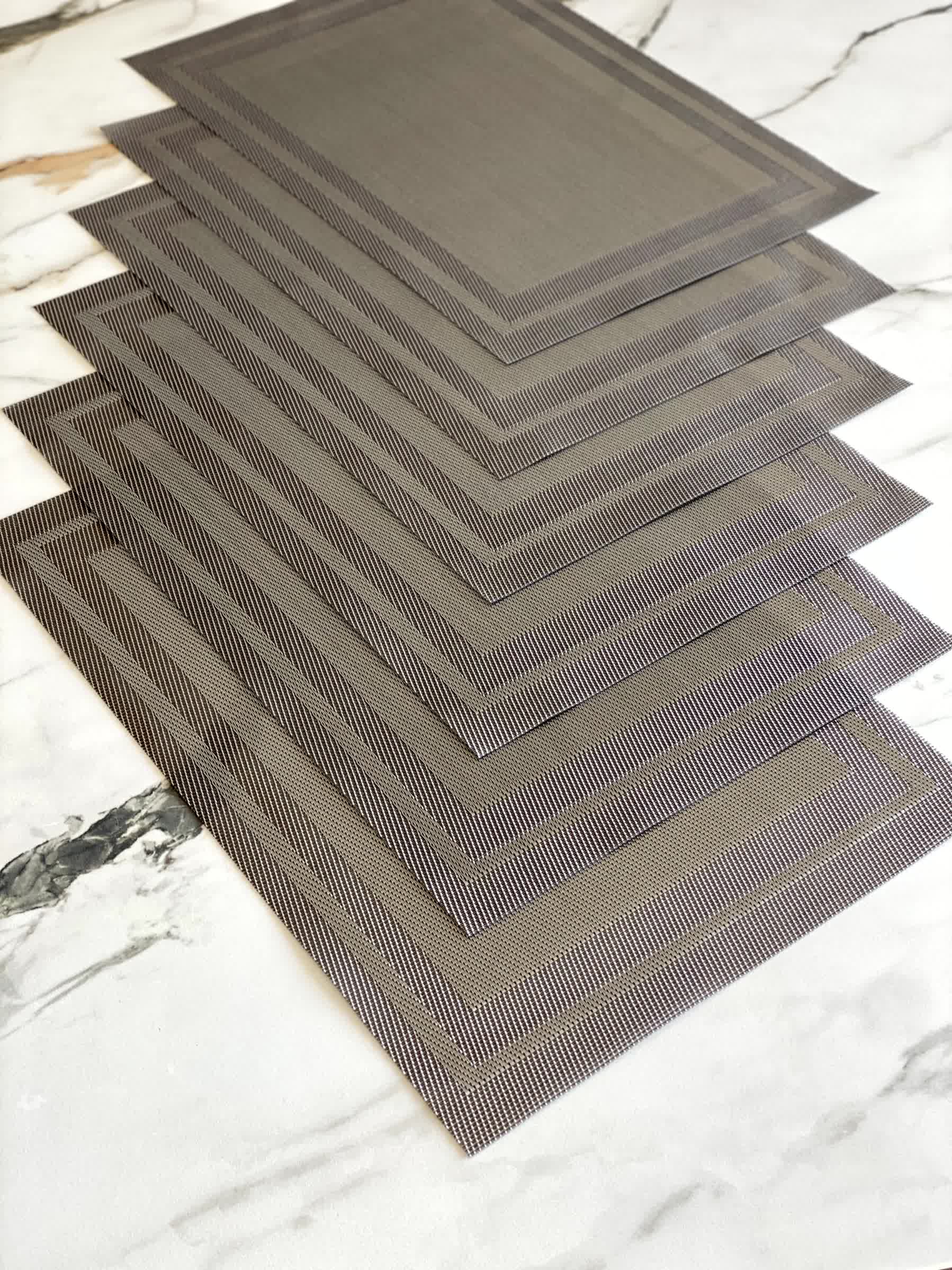 Classic Table Mats - Dark Grey (Set of 6)