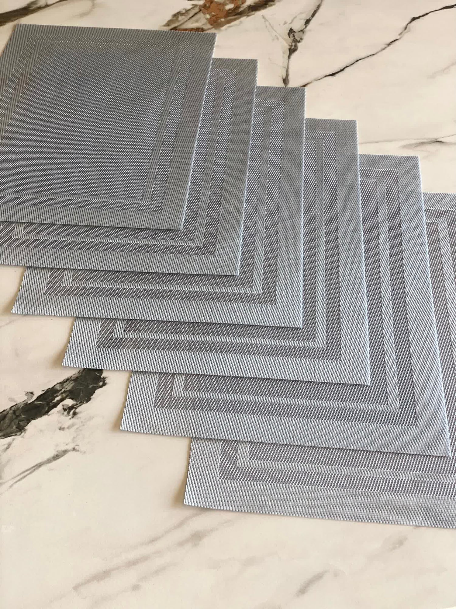 Classic Table Mats - Light Grey (Set of 6)