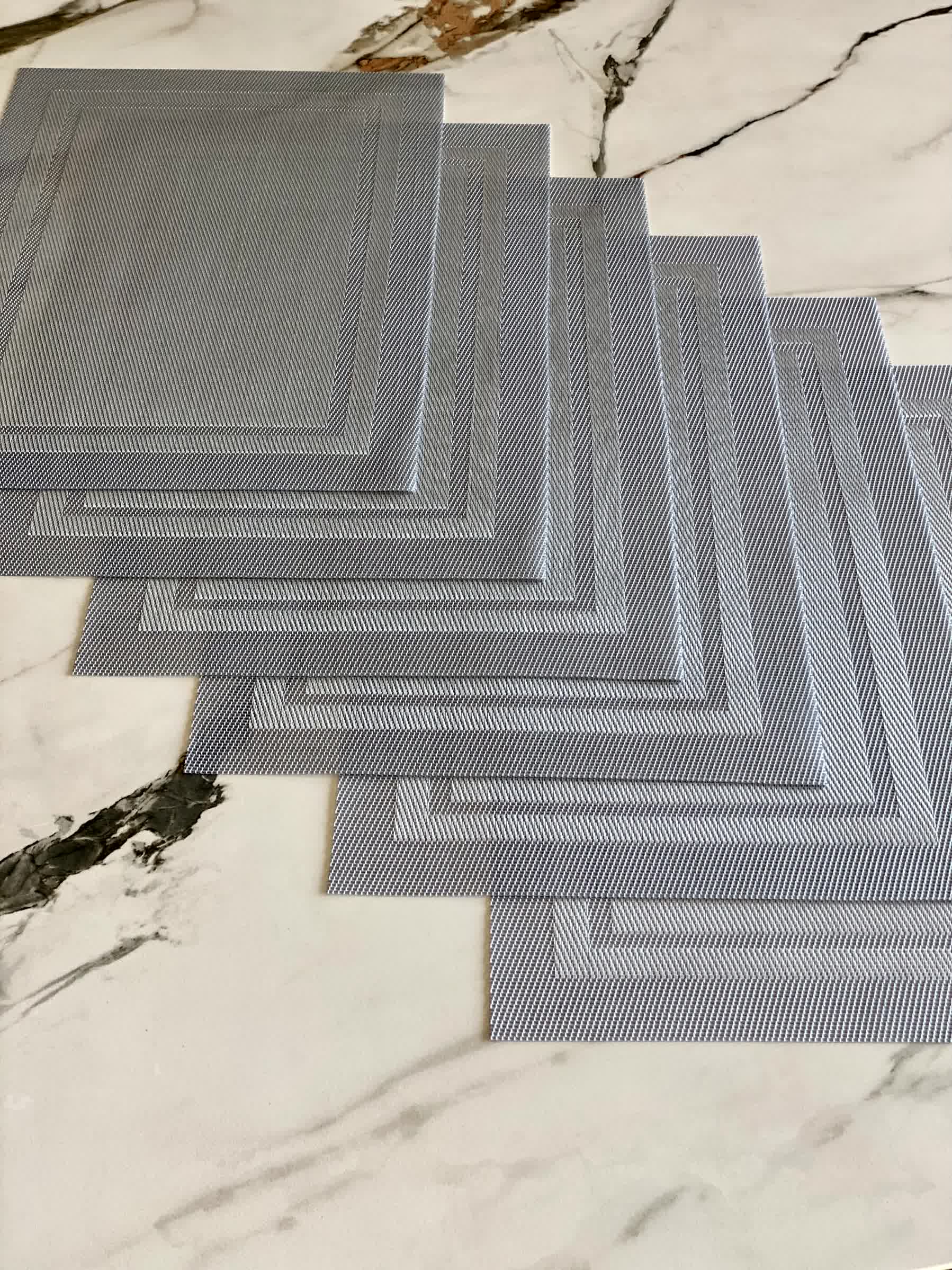 Classic Table Mats - Light Grey (Set of 6)