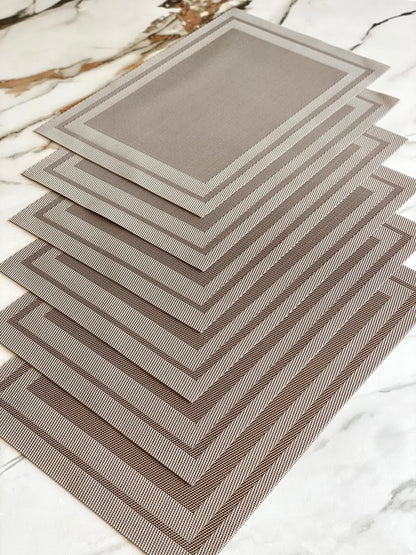 Classic Table Mats - Beige (Set of 6)