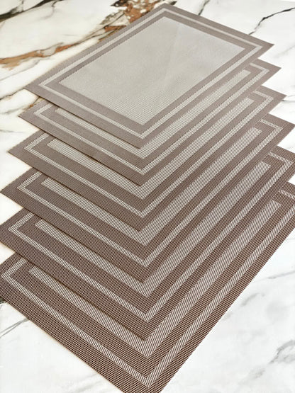 Classic Table Mats - Beige (Set of 6)