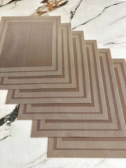 Classic Table Mats - Beige (Set of 6)