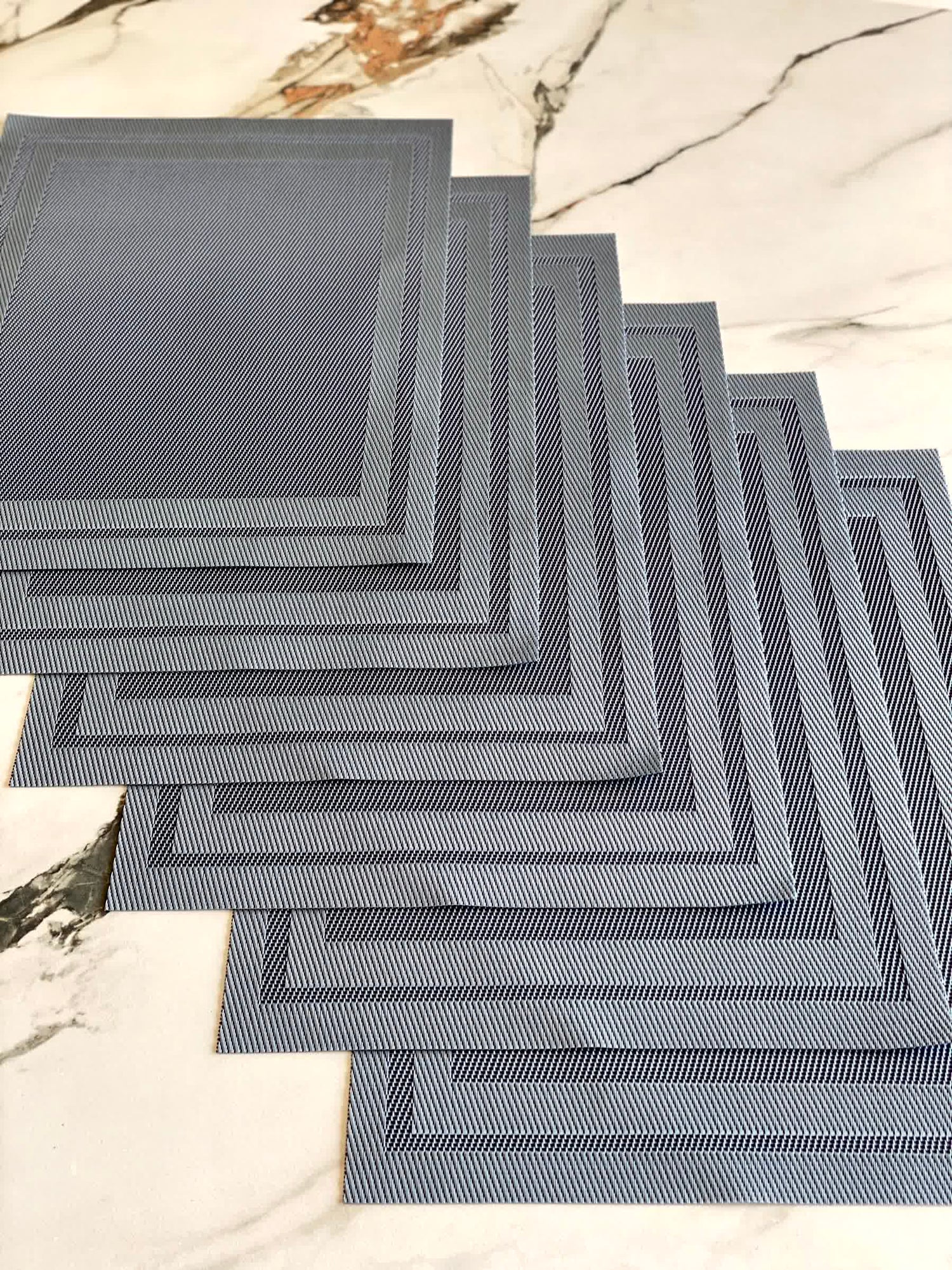 Classic Table Mats - Grey (Set of 6)