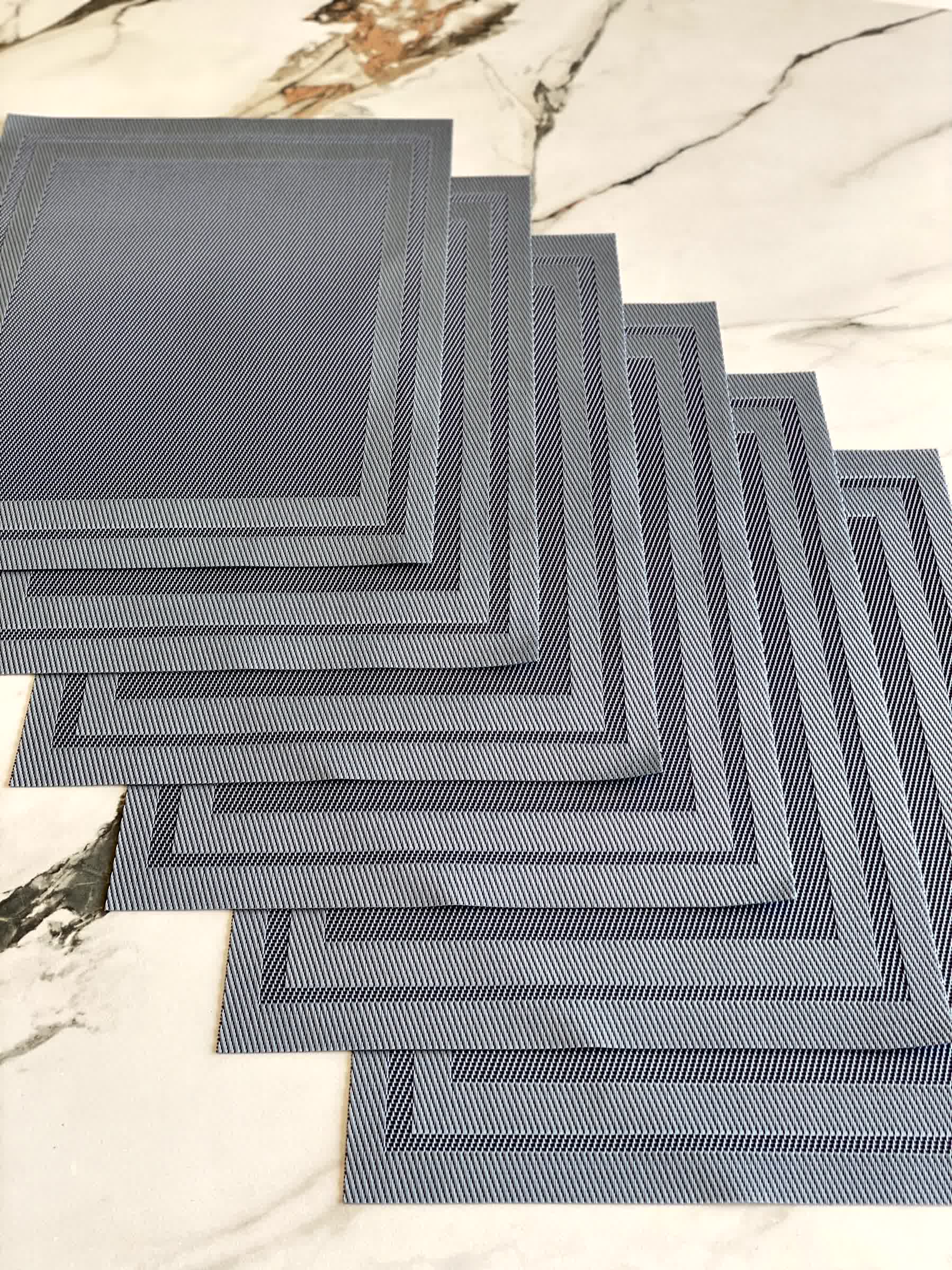 Classic Table Mats - Grey (Set of 6)