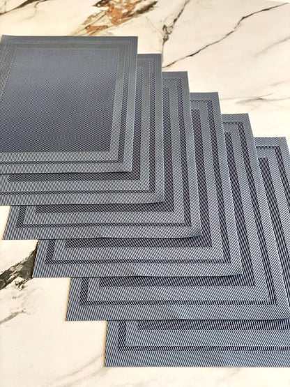 Classic Table Mats - Grey (Set of 6)