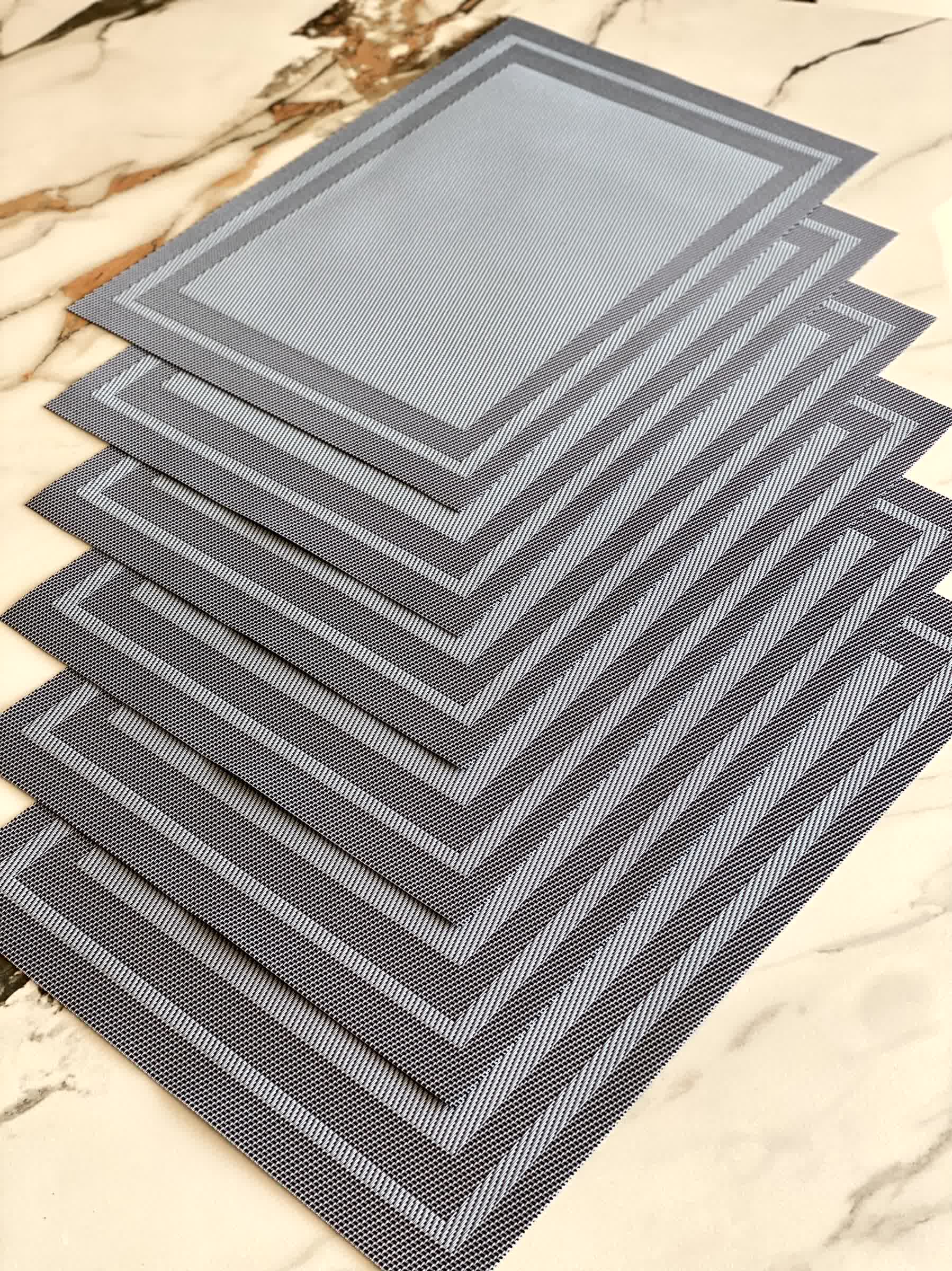 Classic Table Mats - Grey (Set of 6)